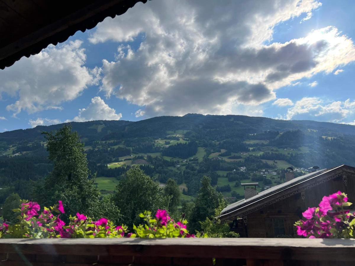 Ferienwohnung Platzhirsch Panorama View Balkon, Gartensauna, Garten, Grillplatz Stumm Exterior foto