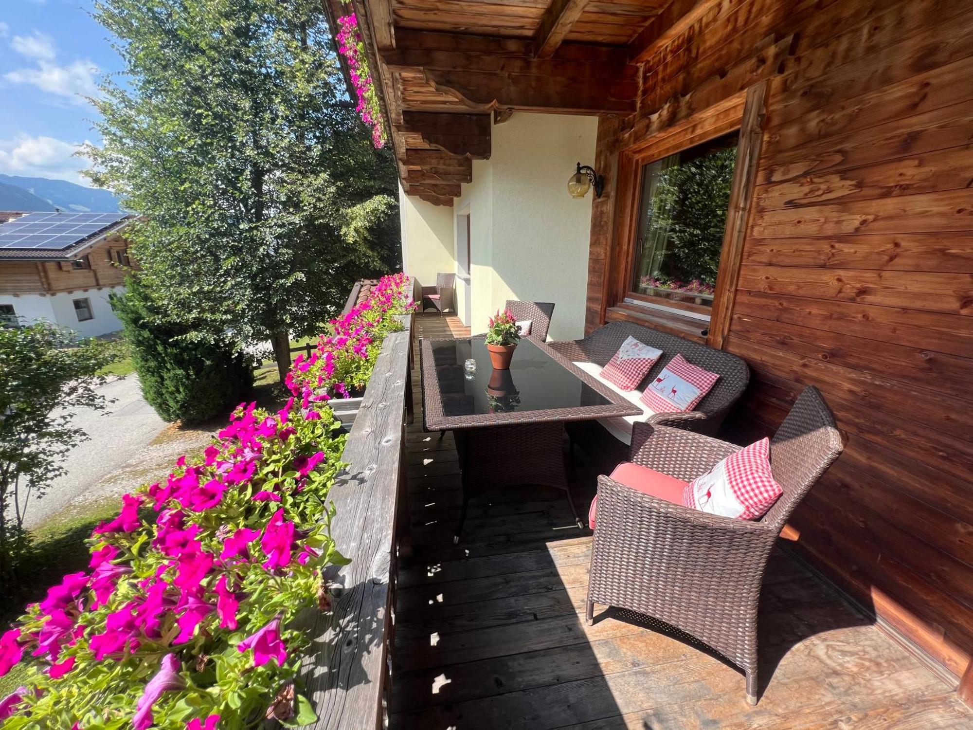 Ferienwohnung Platzhirsch Panorama View Balkon, Gartensauna, Garten, Grillplatz Stumm Exterior foto